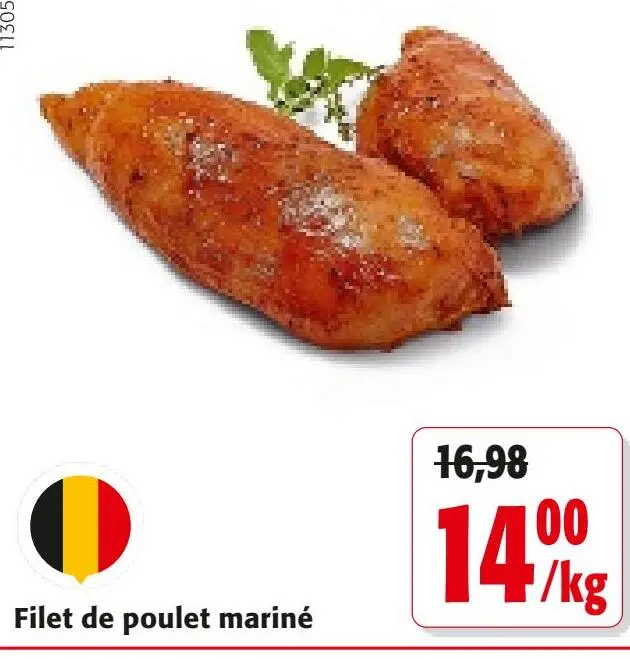 Offre: Filet de poulet mariné