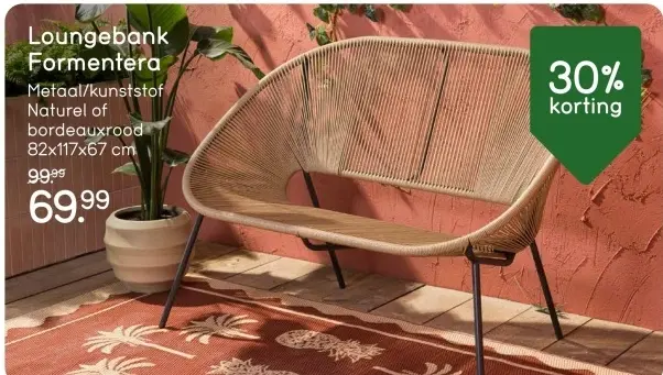 Aanbieding: Loungebank Formentera