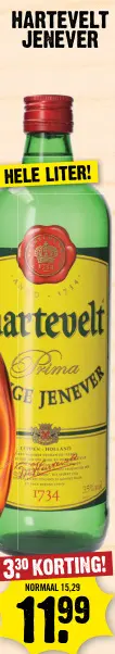 Aanbieding: Hartevelt jenever