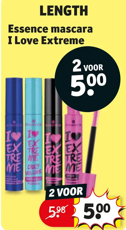 Promotie: Essence mascara I Love Extreme