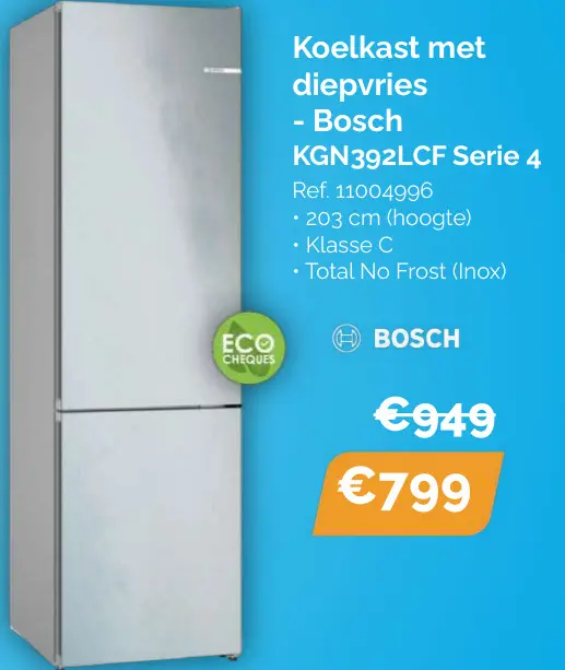 Promotie: Koelkast met diepvries