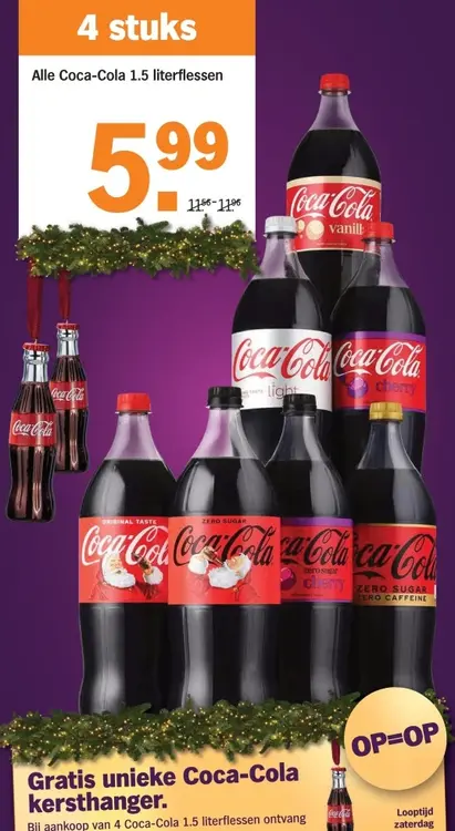 Aanbieding: Coca-Cola 1.5 literflessen