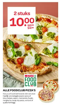 Aanbieding: Alle foodclub pizza's