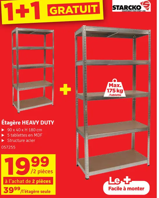Offre: Étagère HEAVY DUTY