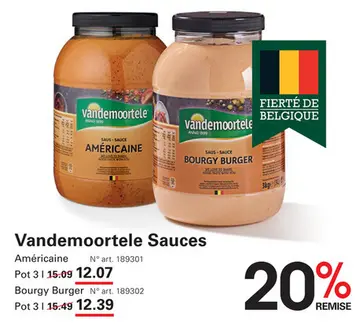 Offre: Vandemoortele Sauces