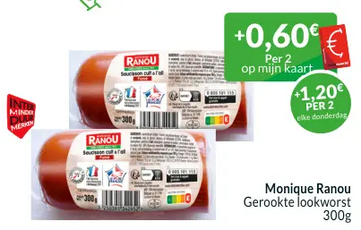 Promotie: Gerookte lookworst