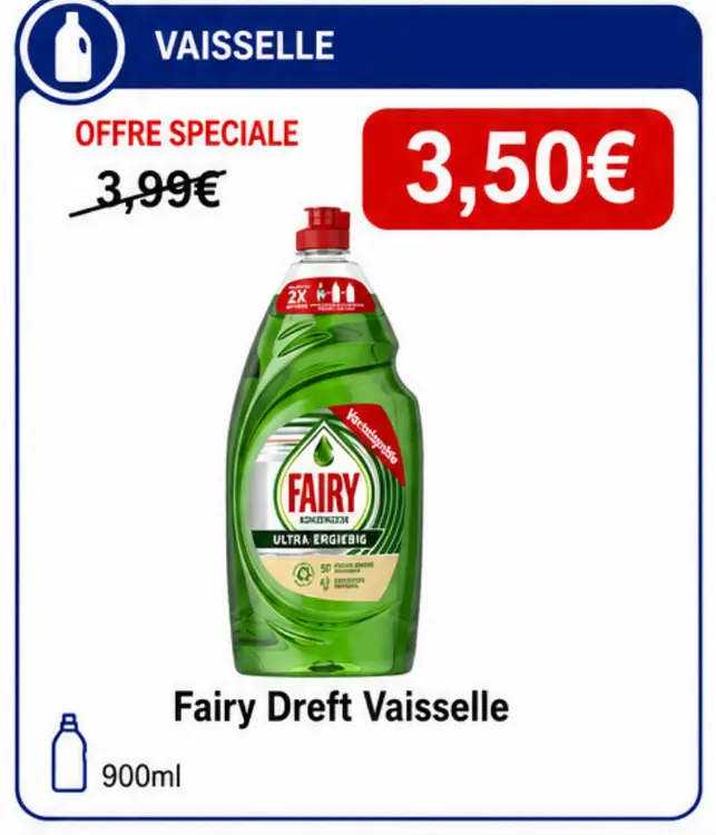 Offre: Fairy Dreft Vaisselle