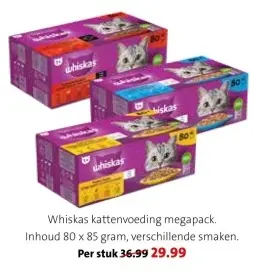 Aanbieding: Whiskas kattenvoeding megapack