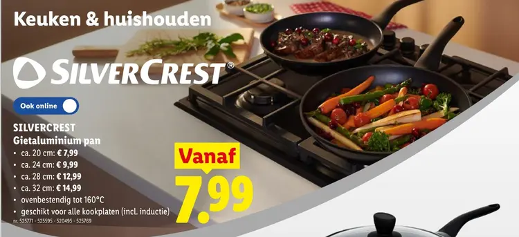 Promotie: Gietaluminium pan