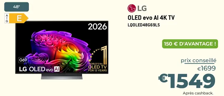 Offre: OLED evo AI 4K TV