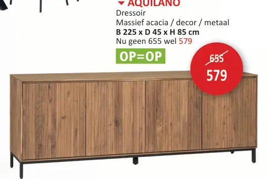 Promotie: Dressoir