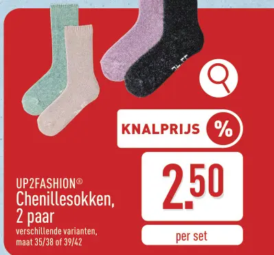 Promotie: Chenillesokken