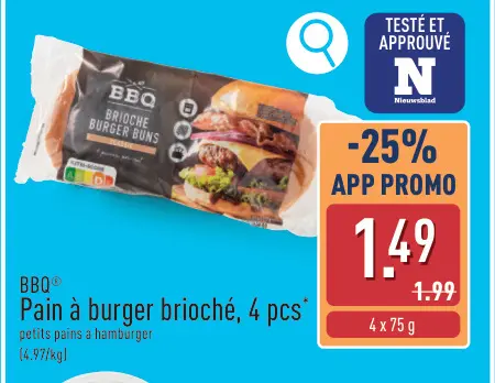 Offre: Pain à burger brioché