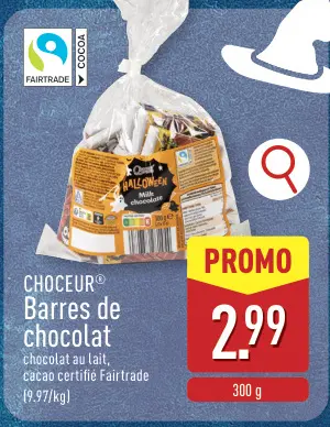 Offre: CHOCEUR® Barres de chocolat