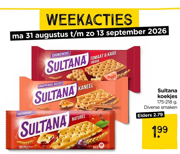 Aanbieding: Sultana koekjes