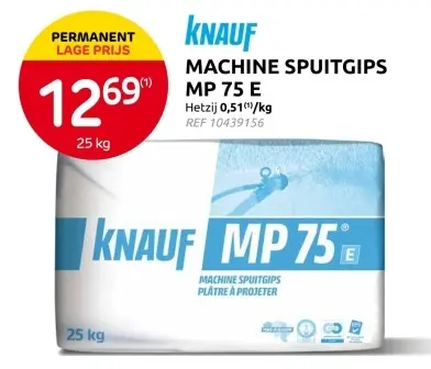 Promotie: Machine spuitgips MP 75 E