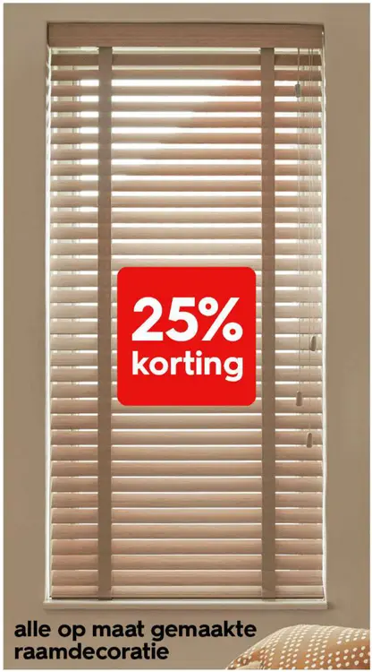 Promotie: Alle op maat gemaakte raamdecoratie