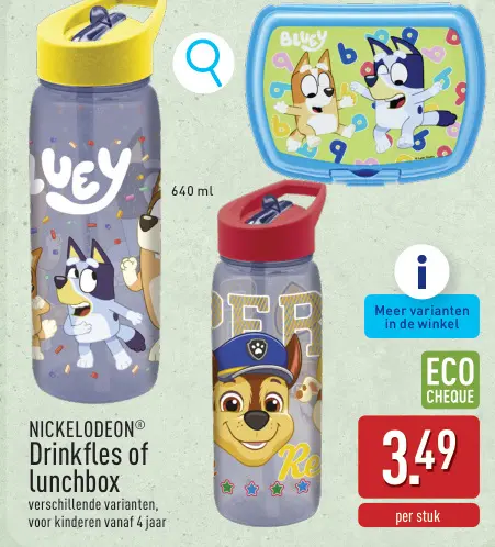 Promotie: Drinkfles of lunchbox