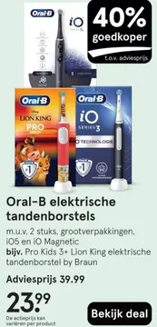 Aanbieding: Oral-B elektrische tandenborstels