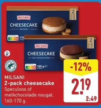 Aanbieding: 2-pack cheesecake