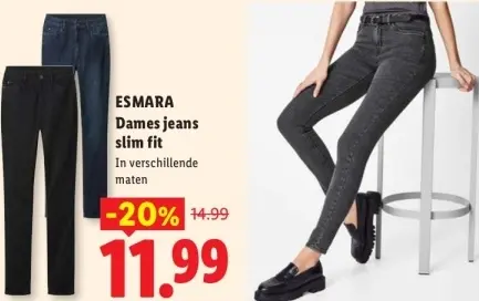 Aanbieding: Dames jeans slim fit