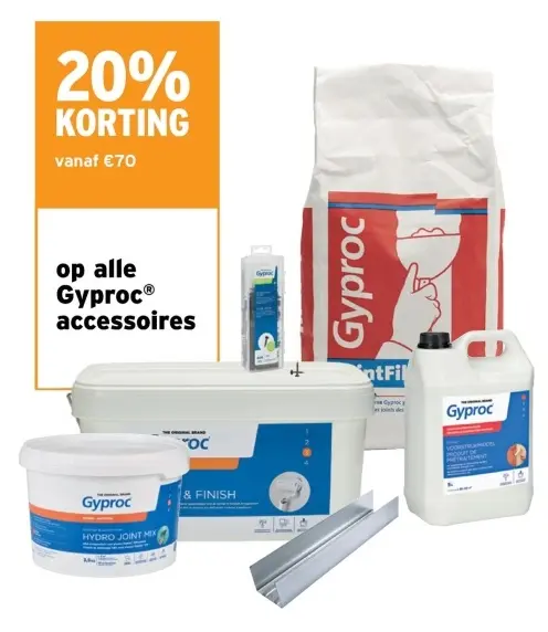Promotie: Gyproc accessories
