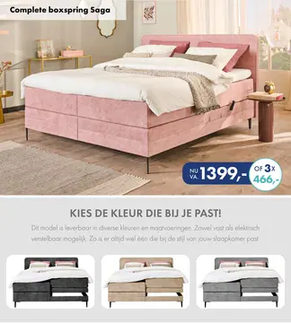 Aanbieding: Saga boxspring