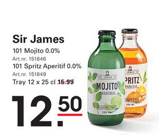 Aanbieding: Sir James 101 Mojito 0.0%