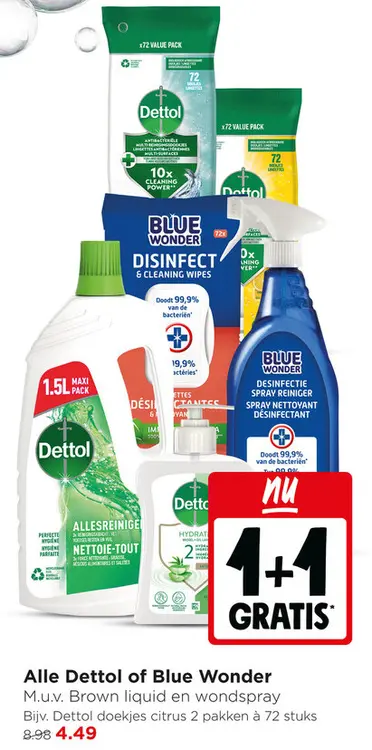 Aanbieding: Dettol of Blue Wonder