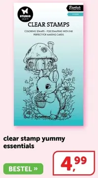 Aanbieding: clear stamp yummy essentials