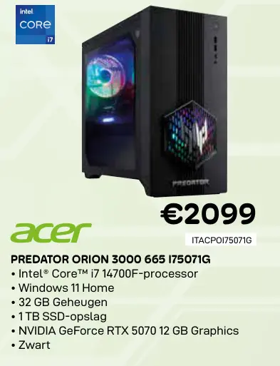 Promotie: Predator orion 3000 665 i75071g