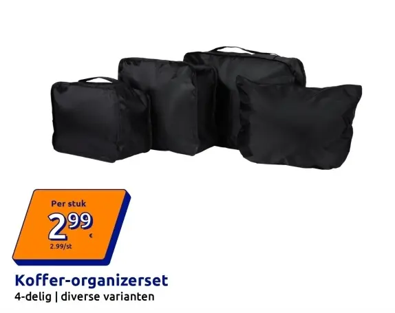 Promotie: Koffer-organizerset
