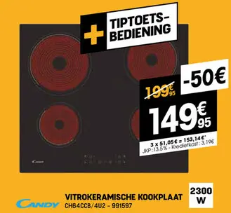 Aanbieding: Vitrokeramische kookplaat