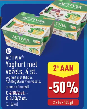 Promotie: Yoghurt met vezels, 4 st.