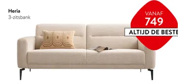 Aanbieding: Heria 3-zitsbank