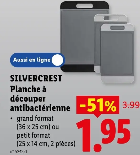Offre: Planche à découper antibactérienne