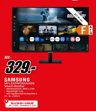 Aanbieding: SAMSUNG M7 LS32FM702UUXΕΝ Smart monitor
