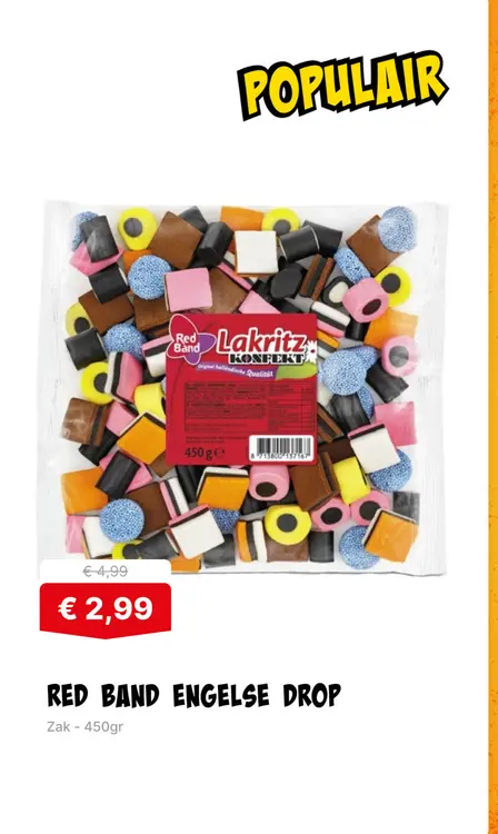 Aanbieding: Engelse drop