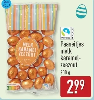 Aanbieding: Paaseitjes melk karamel-zeezout