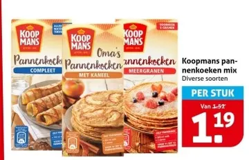 Aanbieding: Koopmans pannenkoeken mix
