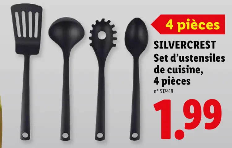 Offre: Set d'ustensiles de cuisine