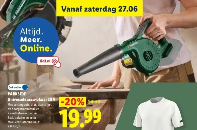 Aanbieding: Universele accu-blazer 20 V