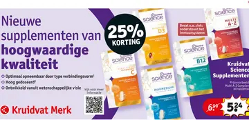 Aanbieding: Kruidvat Science Supplementen