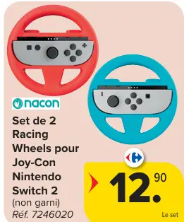 Offre: Set de 2 Racing Wheels pour Joy-Con Nintendo Switch 2