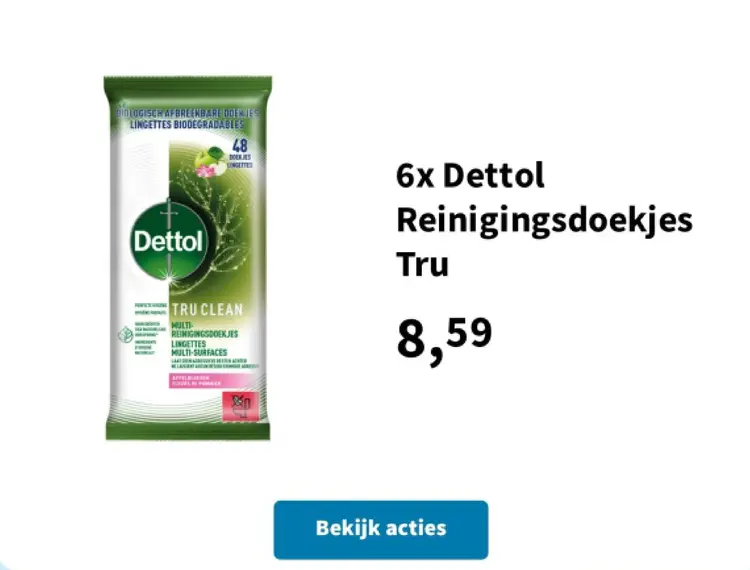 Promotie: Dettol Reinigingsdoekjes