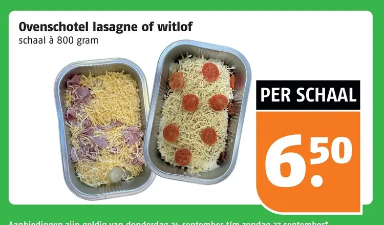 Aanbieding: Ovenschotel lasagne of witlof