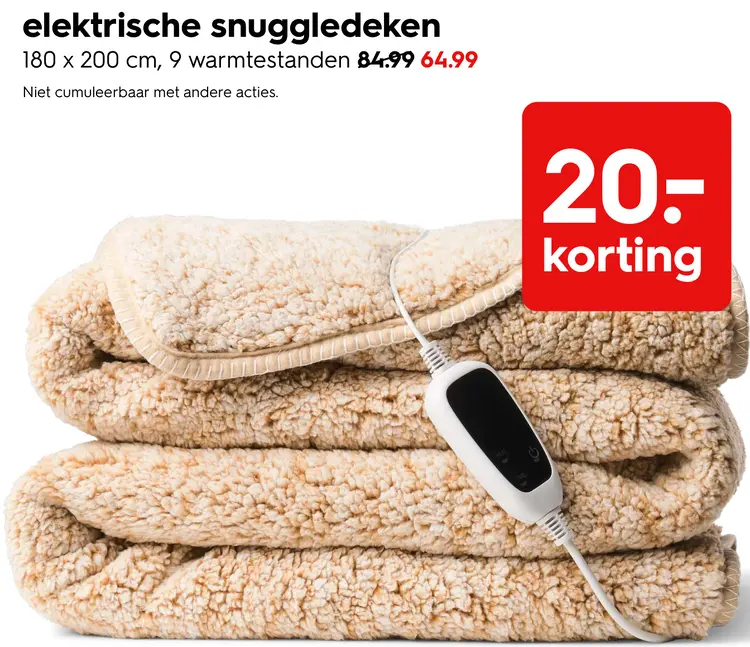 Promotie: Elektrische snuggledeken