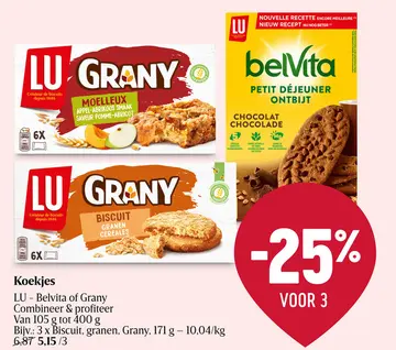 Aanbieding: LU - Belvita of Grany
