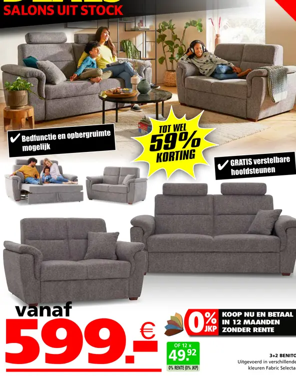 Aanbieding: 3+2 benito