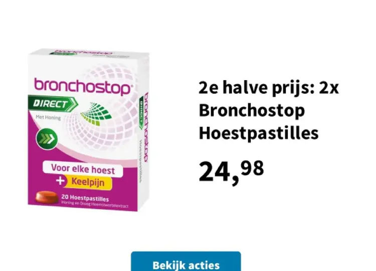 Promotie: Bronchostop Hoestpastilles